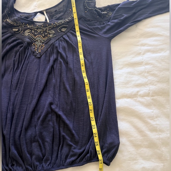 Free People Embellished Blouson Top - Picture 6 of 9